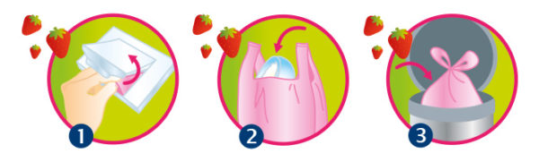 Avis Boîte de 50 sacs à couches parfumé fraise - Parole de mamans
